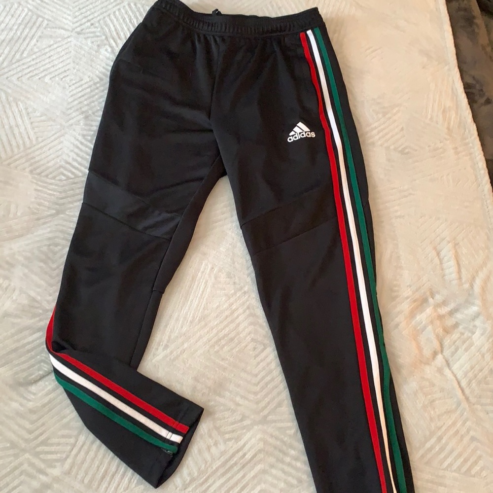 Adidas Track Pants/Joggers three stripes